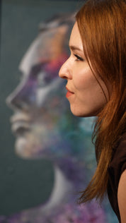 Original painting on canvas  "A Quiet Dreamer" 60x80cm