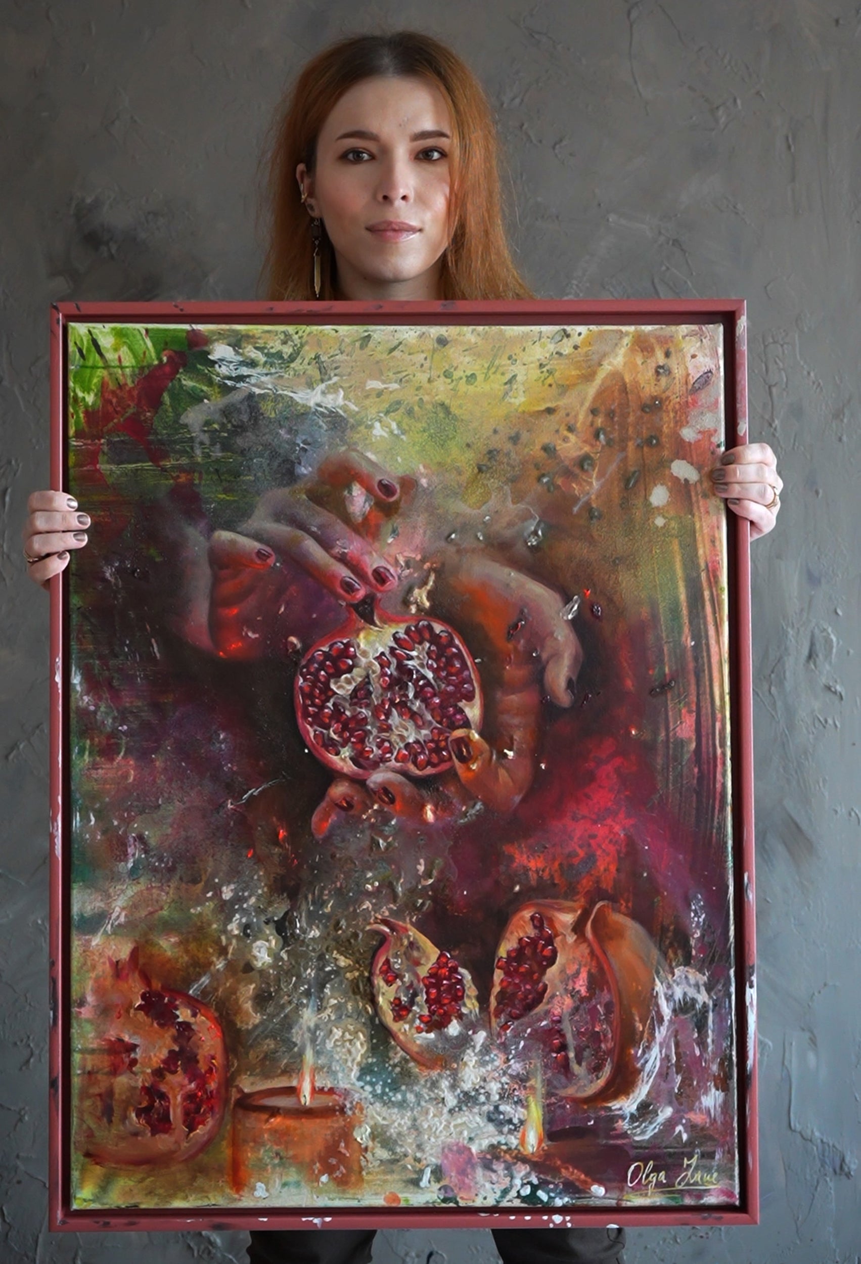 Original painting on canvas  "Hunger for Truth" 60x80cm