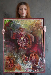 Original painting on canvas  "Hunger for Truth" 60x80cm