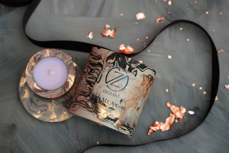 Keep Me Awake – Luxury Scented Candle | Black Tea, Fig & Musk lifestyle