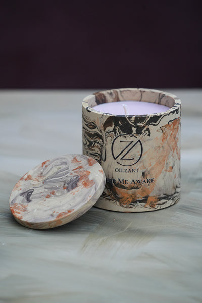 Keep Me Awake – Luxury Scented Candle | Black Tea, Fig & Musk Small