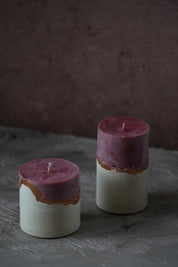 Pillar Candles - Frosted Cherry & Cream -Limited Edition