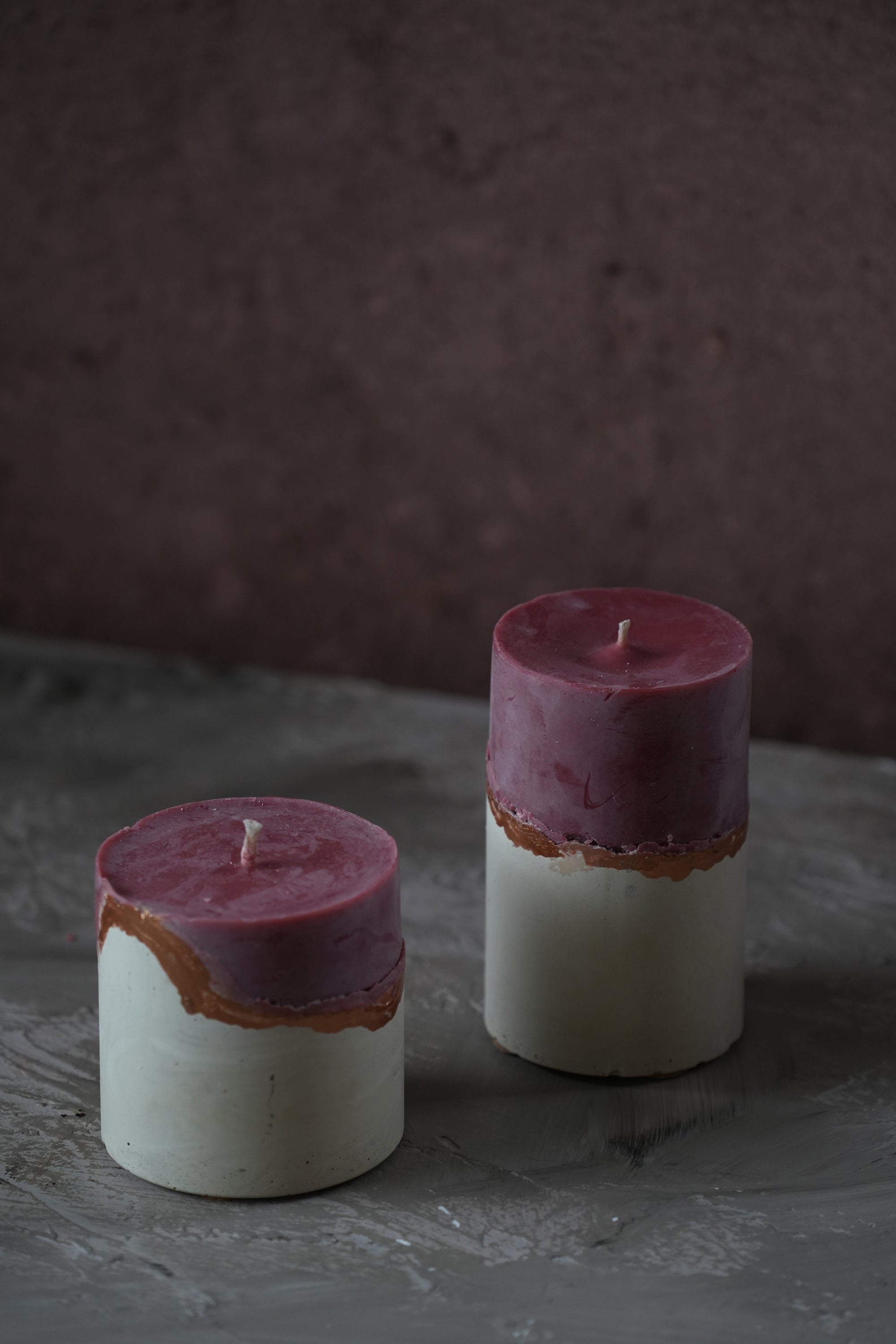Pillar Candles - Frosted Cherry & Cream -Limited Edition