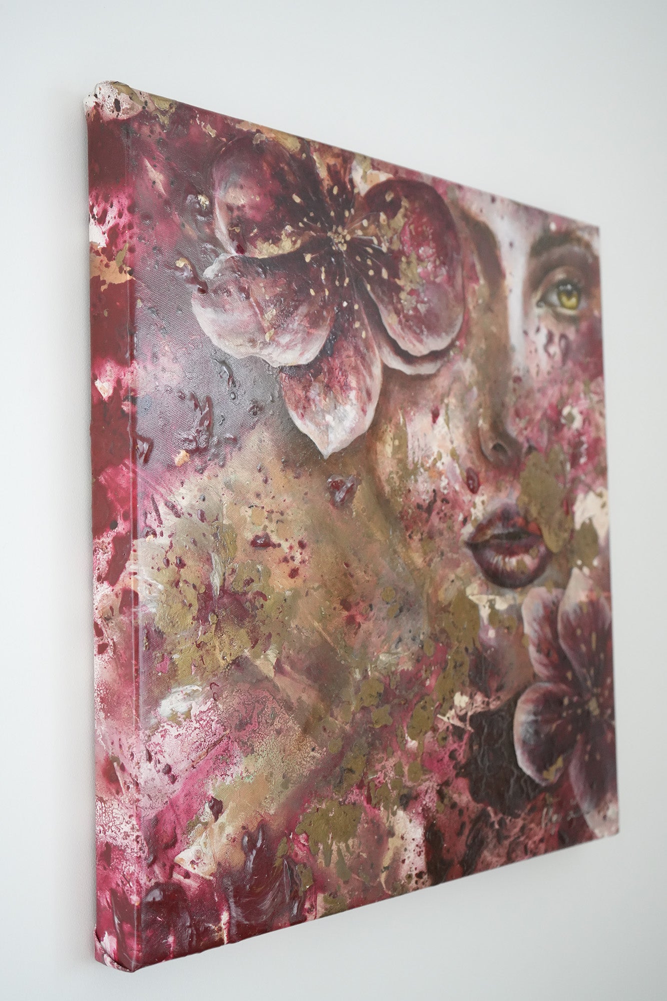 Original painting on canvas "I Bloom At Night"