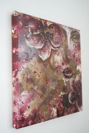 Original painting on canvas "I Bloom At Night"