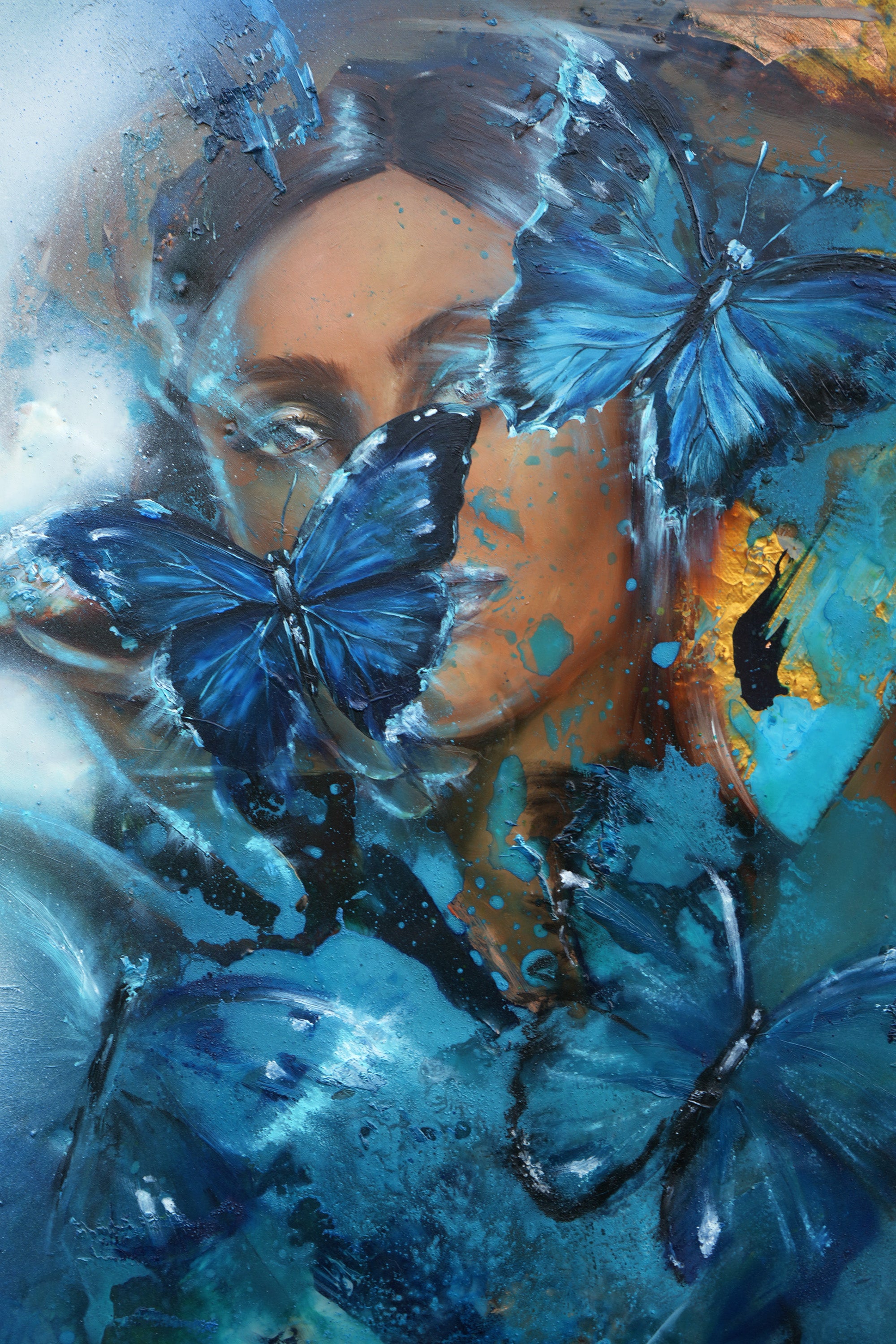 Diptych on canvas  "Song of Nature"  51x76 each