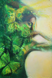Diptych on canvas  "Song of Nature"  51x76 each