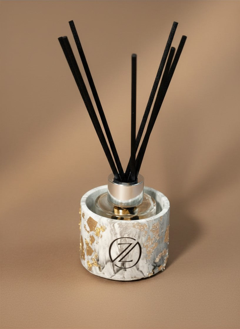 Heart of Stone – Luxury Reed Diffuser & Room Spray | Palo Santo, Myrrh & Tonka Bean