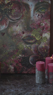 Original painting on canvas "I Bloom At Night"