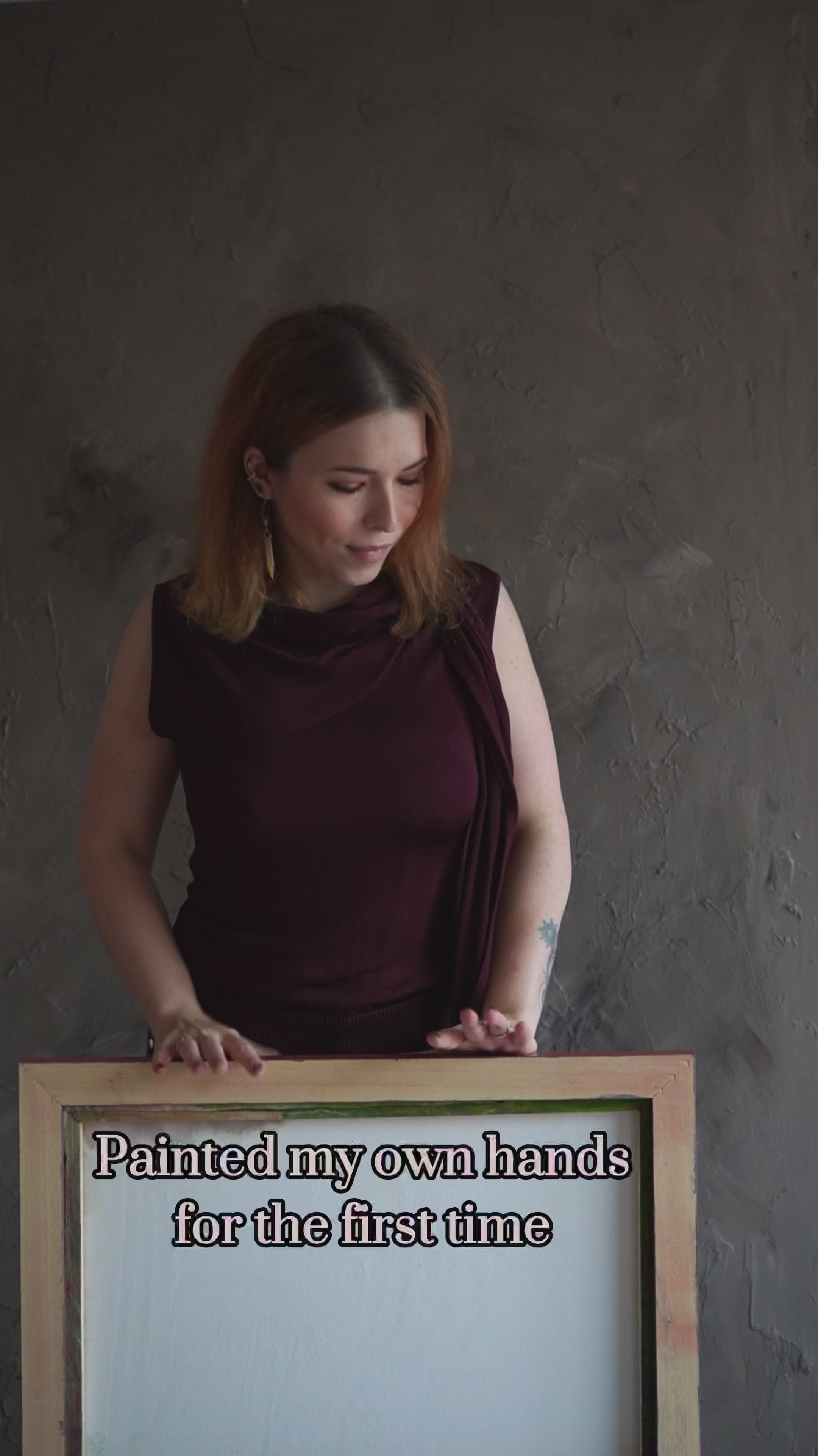 Original painting on canvas  "Hunger for Truth" 60x80cm