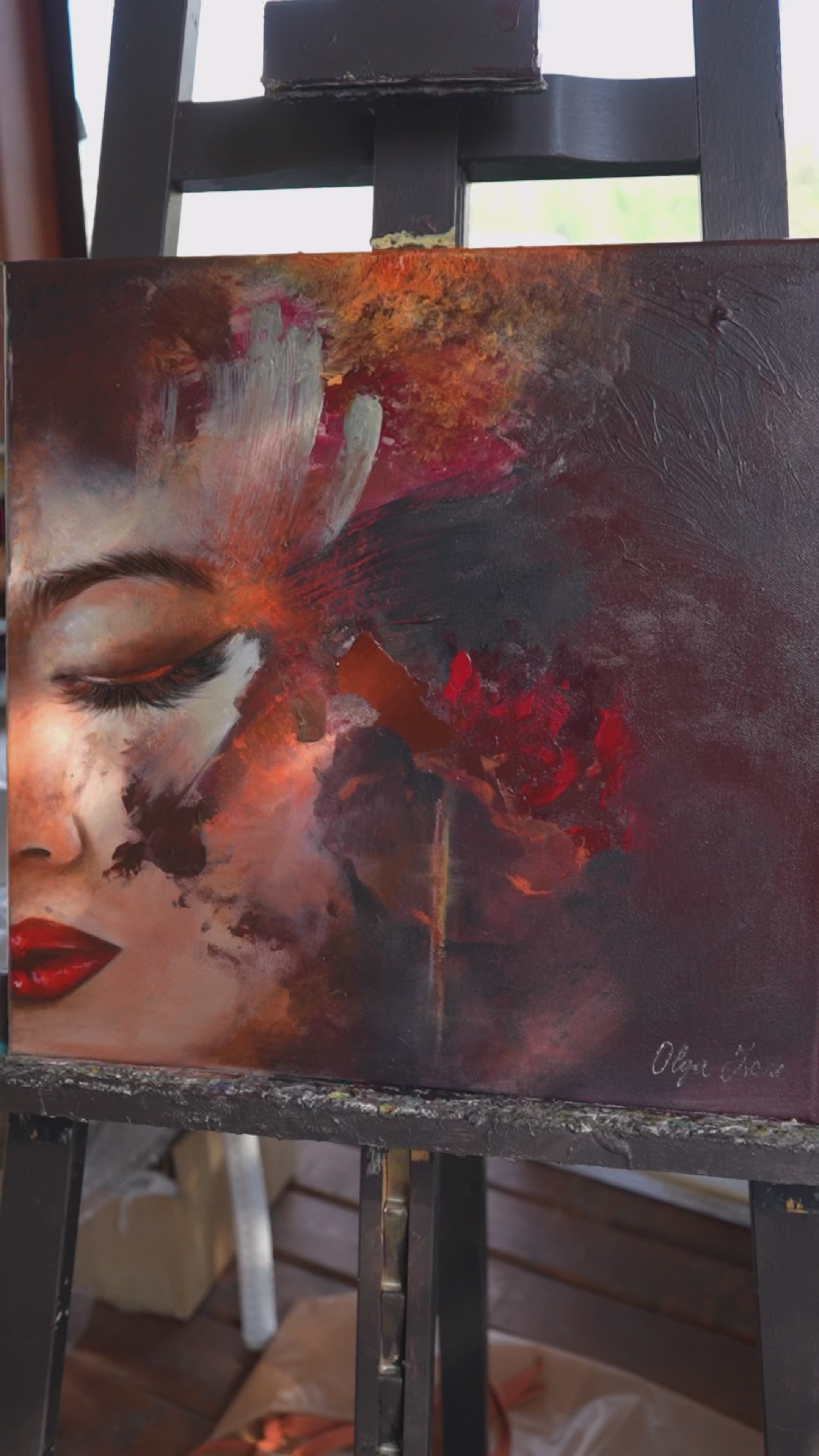 Original painting on canvas "Tame the Fire"